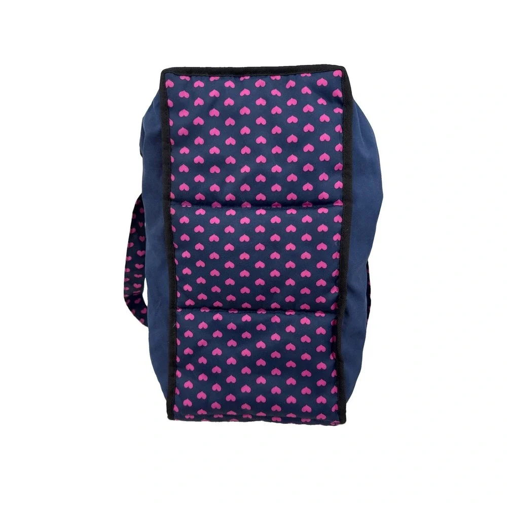 Bayers Unicorn  Doll Carrier Bag Girls Blue Shoulder Straps Hearts